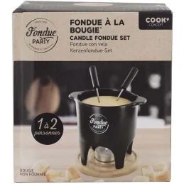 Service à fondue à la bougie duo