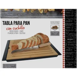 Planche à pain en bambou 38x27 cm avec couteau