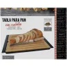 Planche à pain en bambou 38x27 cm avec couteau