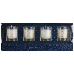Coffret de 4 bougies Shine like a star senteur vanille