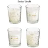 Coffret de 4 bougies Shine like a star senteur vanille