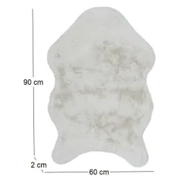 Tapis imitation fourrure poil fin 60x90 cm