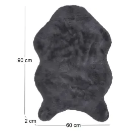 Tapis imitation fourrure poil fin 60x90 cm
