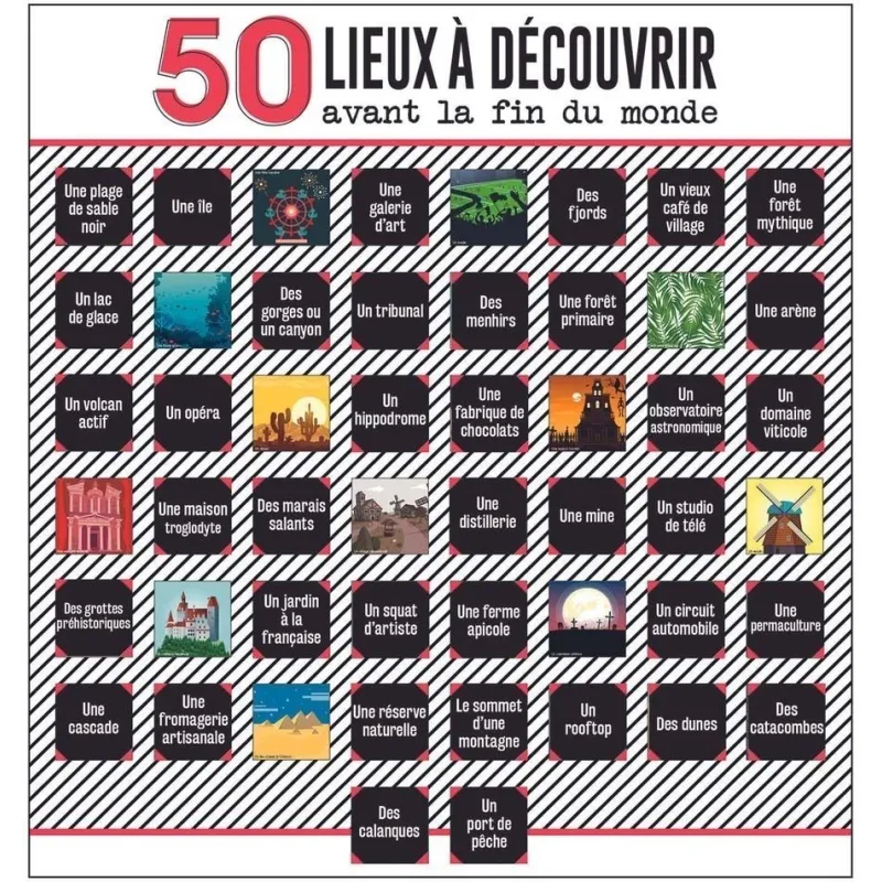 Poster 50 cases à découvrir