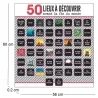 Poster 50 cases à découvrir
