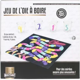 Jeu à boire jeu de plateau avec 4 shooters