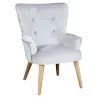 Fauteuil enfant en velours Helsinki