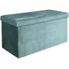 Banc coffre de rangement velours côtelé Giullia