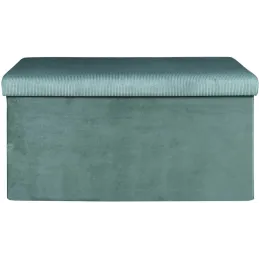 Banc coffre de rangement velours côtelé Giullia