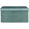 Banc coffre de rangement velours côtelé Giullia