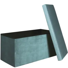 Banc coffre de rangement velours côtelé Giullia