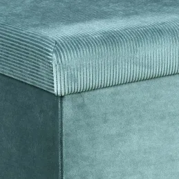 Banc coffre de rangement velours côtelé Giullia