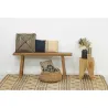 Coussins à motif en jute et coton (Lot de 3)