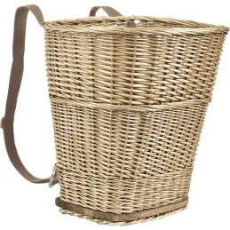Hotte en osier avec sangles