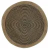 Tapis en jute et coton noir