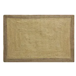 Tapis en jute naturelle et blanchie