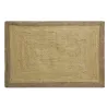 Tapis en jute naturelle et blanchie