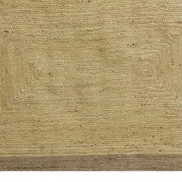 Tapis en jute naturelle et blanchie
