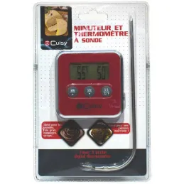 Thermomètre à sonde et minuteur électronique