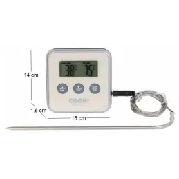 Thermomètre à sonde et minuteur électronique