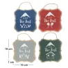 Décorations à suspendre Just the best (Lot de 4)