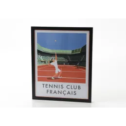 Affiche tennis club français 40x50 cm