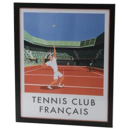 Affiche tennis club français 40x50 cm