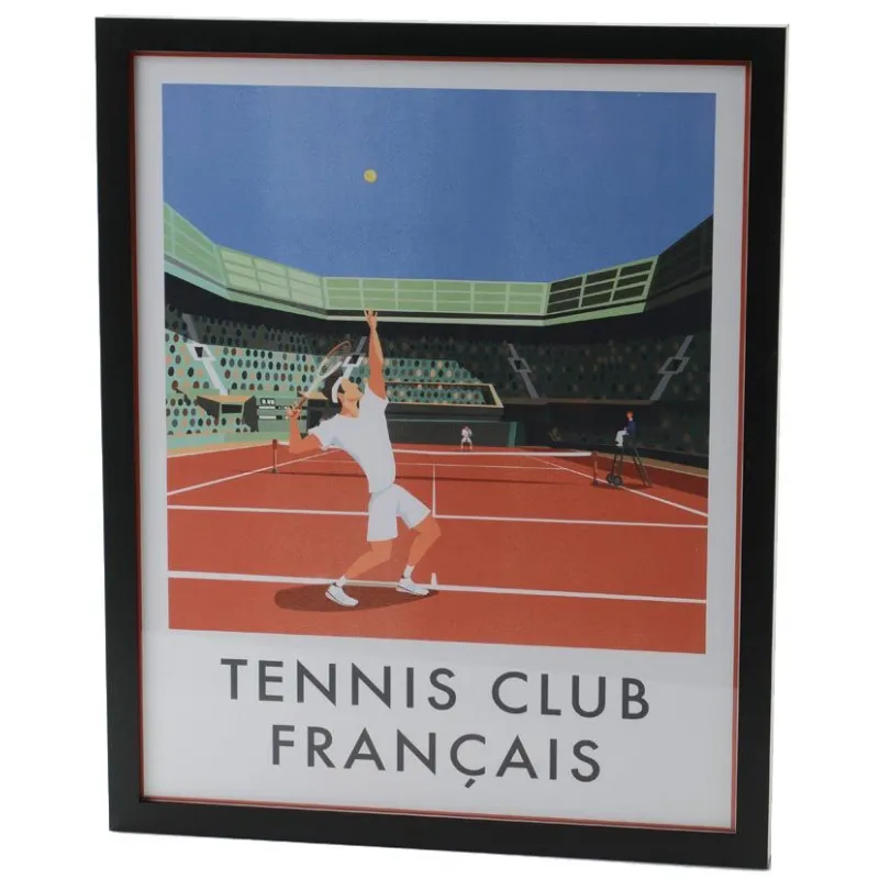 Affiche tennis club français 40x50 cm