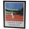 Affiche tennis club français 40x50 cm