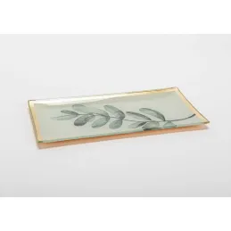 Vide poche en verre Feuille