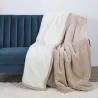 Plaid sherpa effet nid d'abeille 180x220 cm