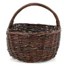 Panier à champignons en osier brut