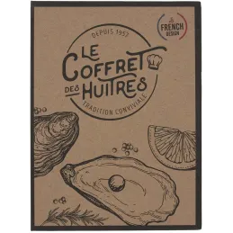 Coffret couteau à huitres et 4 fourchettes en acier inoxydable