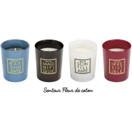 Coffret de 4 bougies senteur fleur de coton You are