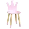 Chaise enfant en bois couronne