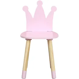Chaise enfant en bois couronne