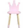 Chaise enfant en bois couronne