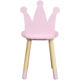 Chaise enfant en bois couronne