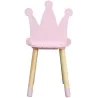 Chaise enfant en bois couronne
