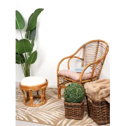Tabouret en rotin Java