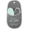 Porte chaussons invités avec 4 paires de chaussons Family