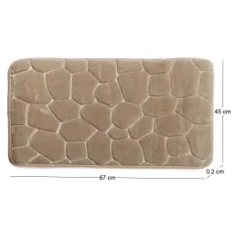 Tapis en polyester galets 67x45 cm