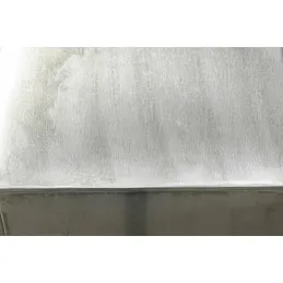 Sellettes carrées en zinc titanium (Lot de 2)