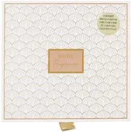 Coffret brûle parfum avec cire parfumée senteur fleur de ceriser