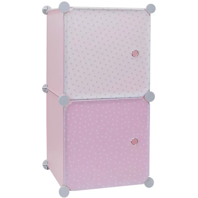 Rangement enfant 2 cubes mobulables 30x30 cm