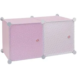 Rangement enfant 2 cubes mobulables 30x30 cm