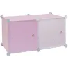 Rangement enfant 2 cubes mobulables 30x30 cm