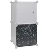 Rangement enfant 2 cubes mobulables 30x30 cm