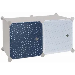 Rangement enfant 2 cubes mobulables 30x30 cm