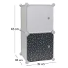 Rangement enfant 2 cubes mobulables 30x30 cm